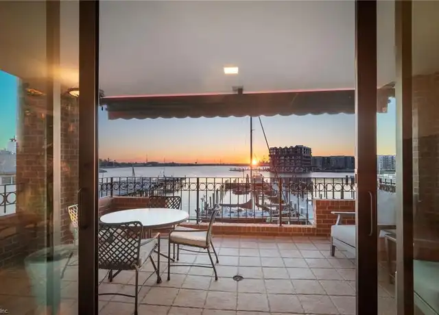 Norfolk Virginia waterfront skyline harbor view