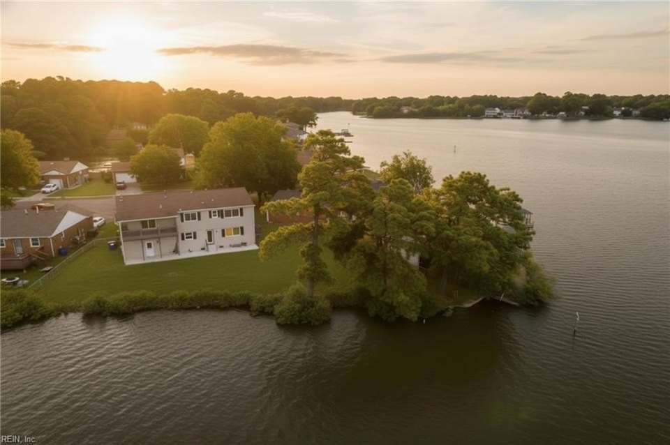 Norfolk homes for sale waterfront skyline view